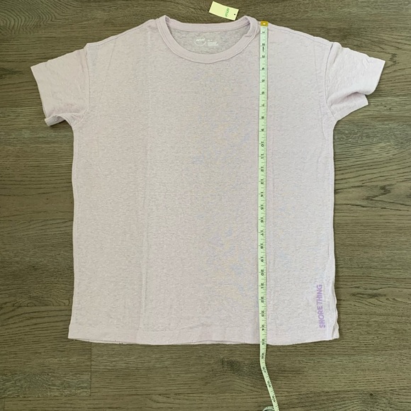 Aerie ‘Shore Thing’ Linen Blend Lightweight T-shirt - Size XS - Lavender - NWT - Picture 5 of 8